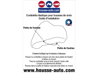 Cordelette élastique pour housse extérieur moto